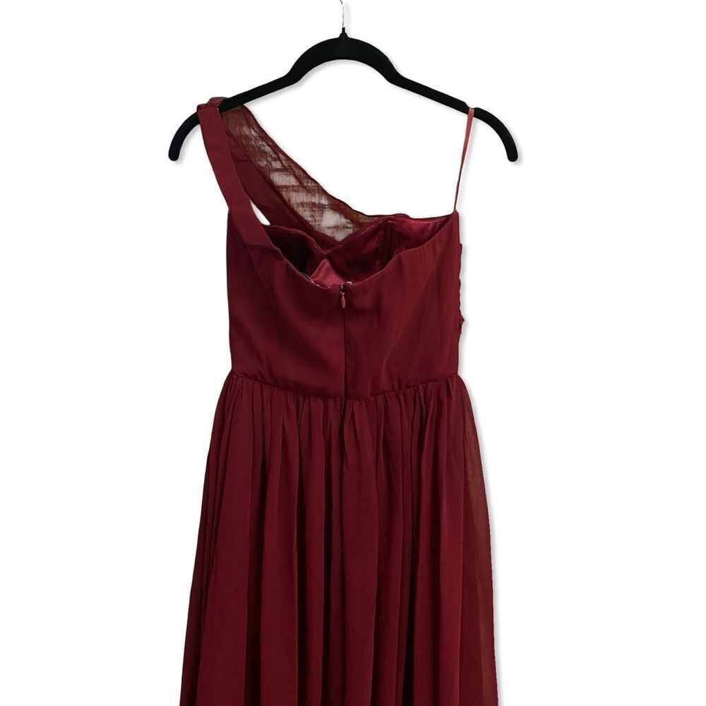 Yaura Imade Dress Wine Red Chiffon Gown Maxi Dress Revolve Nwt Us 4 — image 8 of 8